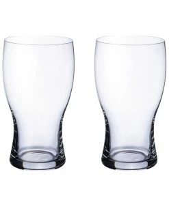 Wholesale 😀 Villeroy & Boch Purismo Beer Pint Glass Pair Home Drinkware 💯