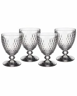 Discount 😍 Villeroy & Boch Boston Goblet : Set Of 4 Home Drinkware ❤️