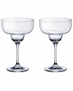 Cheapest 🤩 Villeroy & Boch Purismo Bar Margarita Glasses Home Drinkware 🎉