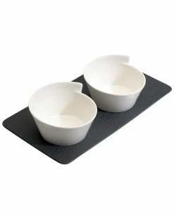 Flash Sale 👍 Villeroy & Boch New Wave 3pc Condiment Set Home Serveware ⭐