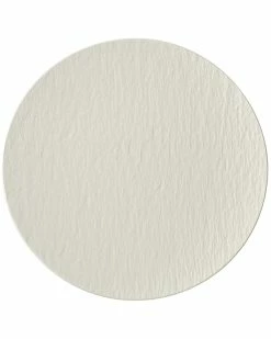 Outlet 👍 Villeroy & Boch Manufacture Rock Blanc Pizza/Buffet Plate Home Dinnerware 🎉