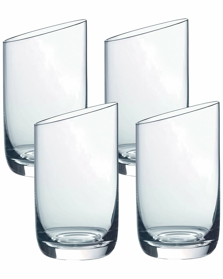Budget π Villeroy & Boch Newmoon Set Of 4 Glass Tumblers Home Drinkware π₯