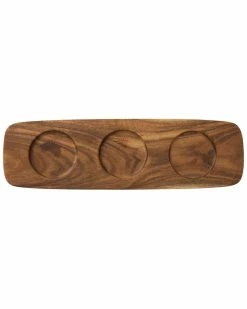 Cheapest ???? Villeroy & Boch Artesano Original Wood Tray For Dip Bowl Home Serveware ????