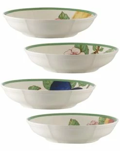 Flash Sale 🎉 Villeroy & Boch French Garden Modern Fruits Set Of 4 Pasta Bowls Home Dinnerware 👏
