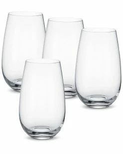 Promo ✔️ Villeroy & Boch Entree Set Of 4 Tumblers Home Drinkware ⭐