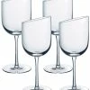 Best deal 😀 Villeroy & Boch Newmoon Set Of 4 Clarets Home Drinkware ❤️