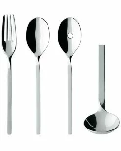 Deals ❤️ Villeroy & Boch New Wave Flatware 4pc Serve Set Home Flatware & Cutlery 👍