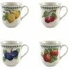 Deals ⭐ Villeroy & Boch French Garden Modern Fruits Set Of 4 Jumbo Mugs Home Drinkware 🧨