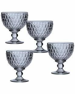 Coupon ⭐ Villeroy & Boch Boston Set Of 4 Colored Champagne / Dessert Bowls Home Dinnerware 🎁