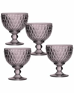 Coupon 🔥 Villeroy & Boch Boston Set Of 4 Colored Champagne / Dessert Bowls Home Dinnerware 🔥