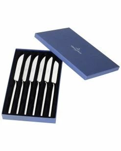 New 😉 Villeroy & Boch New Wave Set Of 6 Steak Knives Home Flatware & Cutlery 💯